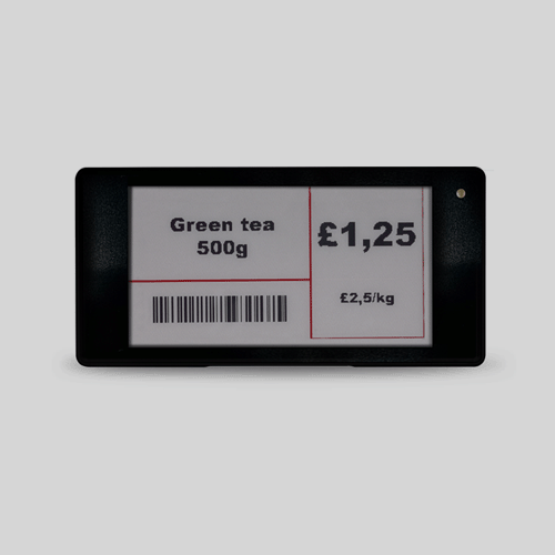 RFE02.0266 Elektronisch schaplabel 2,66” (zwart)