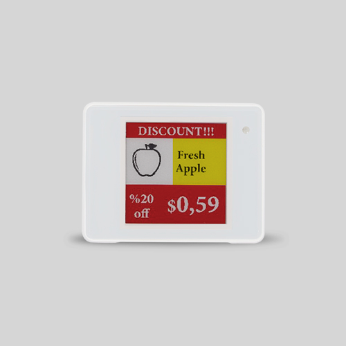 RFE11.0154 Elektronisch schaplabel 1,54” (BWRY)