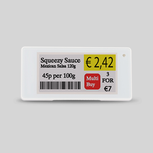 RFE11.0213 Elektronisch schaplabel 2,13” (BWRY)