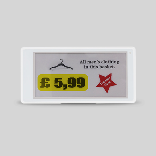 RFE11.0350 Elektronisch schaplabel 3,50” (BWRY)