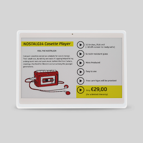RFE11.0750 Elektronisch schaplabel 7,50” (BWRY)